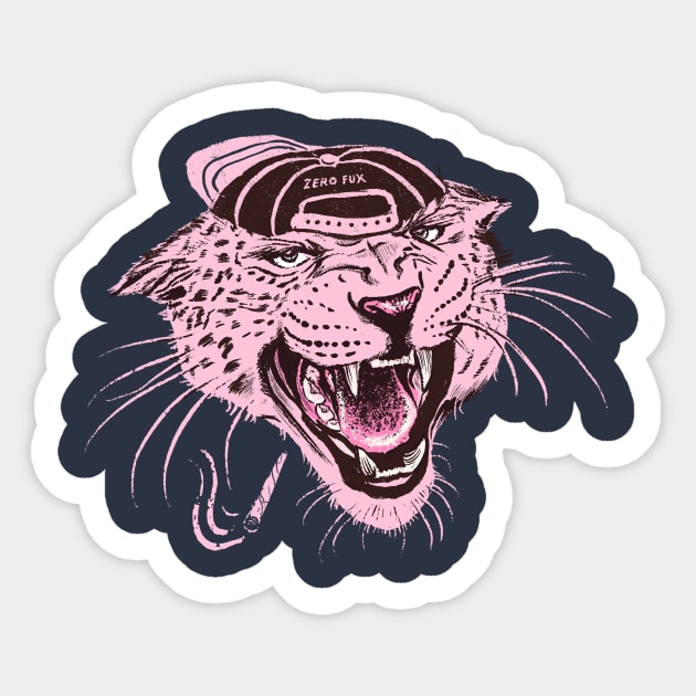 Pink Kitty Sticker by ConradGarner